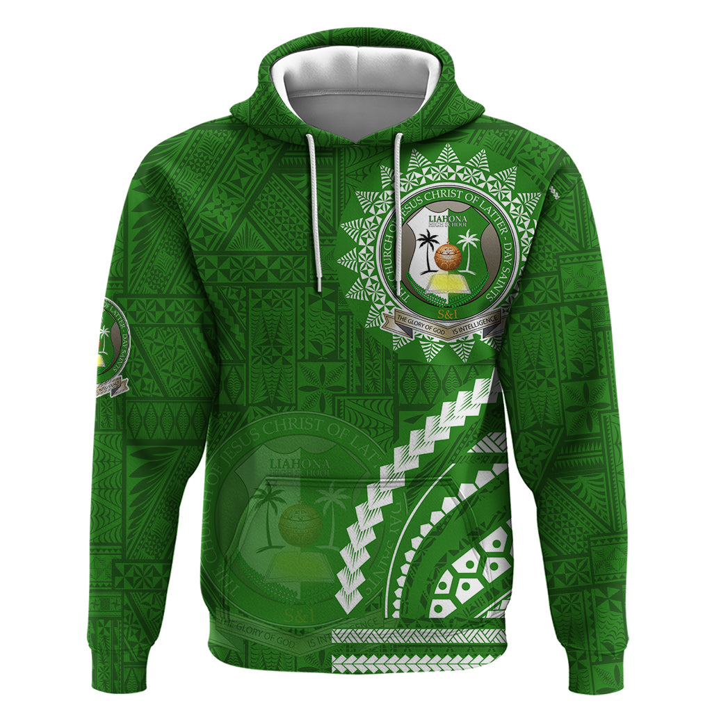 Liahona High School Hoodie Ngatu and Polynesian Pattern