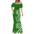 Liahona High School Mermaid Dress Ngatu and Polynesian Pattern