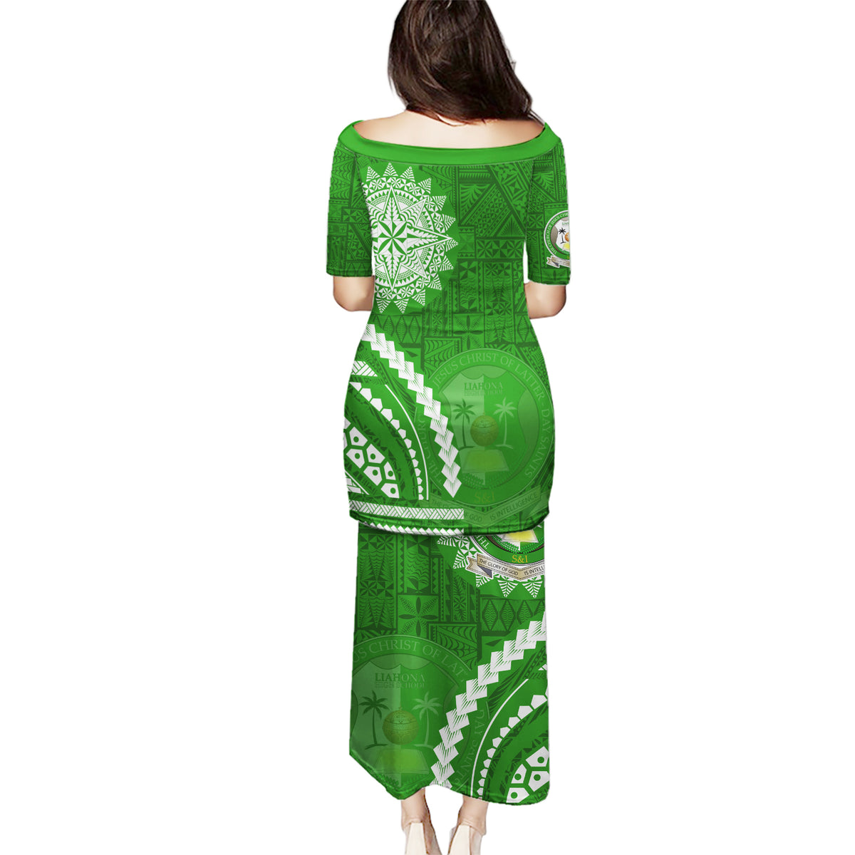 Liahona High School Puletasi Ngatu and Polynesian Pattern LT03 - Polynesian Pride