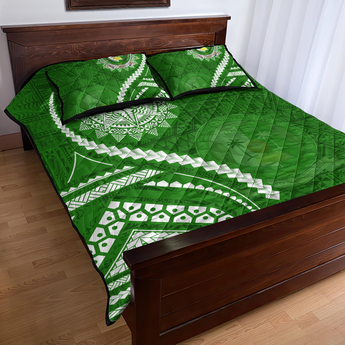 Liahona High School Quilt Bed Set Ngatu and Polynesian Pattern LT03 - Polynesian Pride