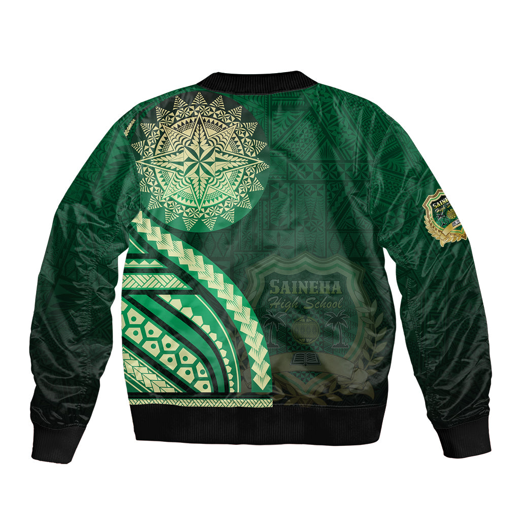 Saineha High School Bomber Jacket Ngatu and Polynesian Pattern LT03 - Polynesian Pride