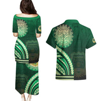 Saineha High School Couples Matching Puletasi and Hawaiian Shirt Ngatu and Polynesian Pattern LT03 - Polynesian Pride