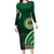 Saineha High School Family Matching Long Sleeve Bodycon Dress and Hawaiian Shirt Ngatu and Polynesian Pattern