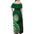 Saineha High School Family Matching Off Shoulder Maxi Dress and Hawaiian Shirt Ngatu and Polynesian Pattern