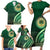 Saineha High School Family Matching Short Sleeve Bodycon Dress and Hawaiian Shirt Ngatu and Polynesian Pattern