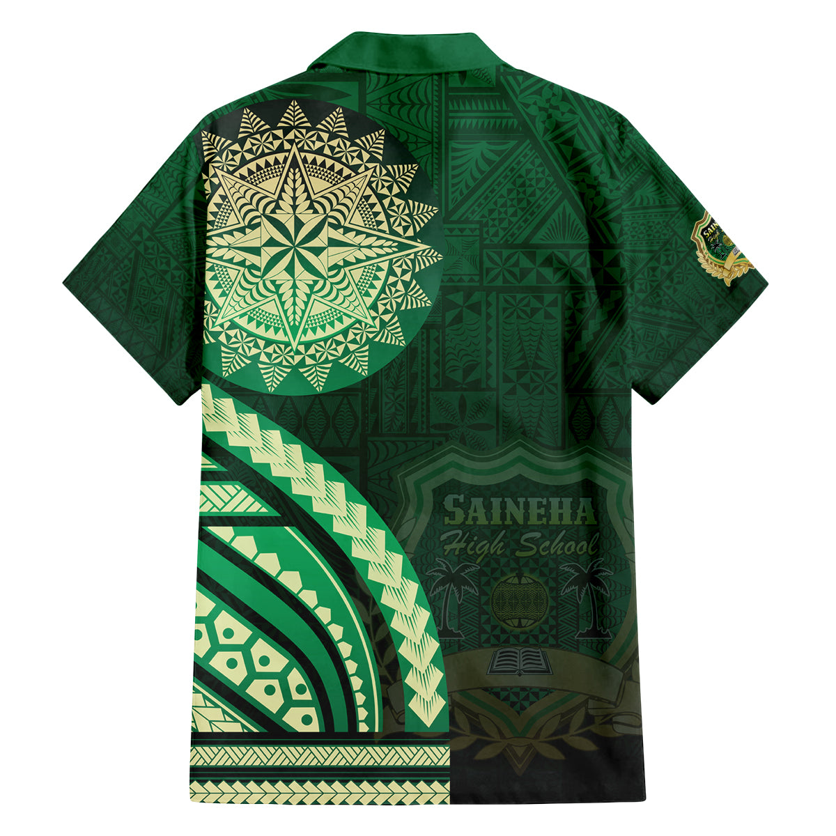 Saineha High School Family Matching Summer Maxi Dress and Hawaiian Shirt Ngatu and Polynesian Pattern LT03 - Polynesian Pride
