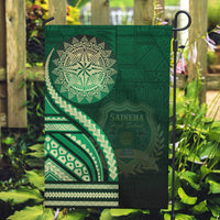Saineha High School Garden Flag Ngatu and Polynesian Pattern LT03 Garden Flag Green - Polynesian Pride