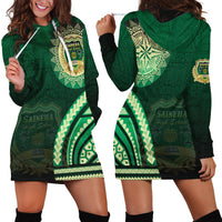 Saineha High School Hoodie Dress Ngatu and Polynesian Pattern LT03 - Polynesian Pride