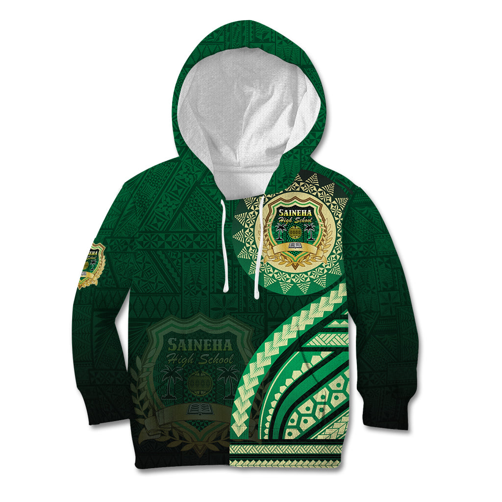 Saineha High School Kid Hoodie Ngatu and Polynesian Pattern