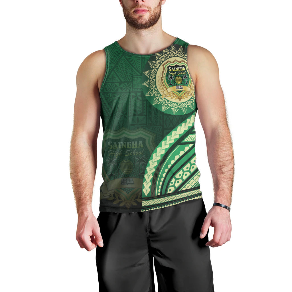 Saineha High School Men Tank Top Ngatu and Polynesian Pattern LT03 - Polynesian Pride