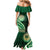 Saineha High School Mermaid Dress Ngatu and Polynesian Pattern