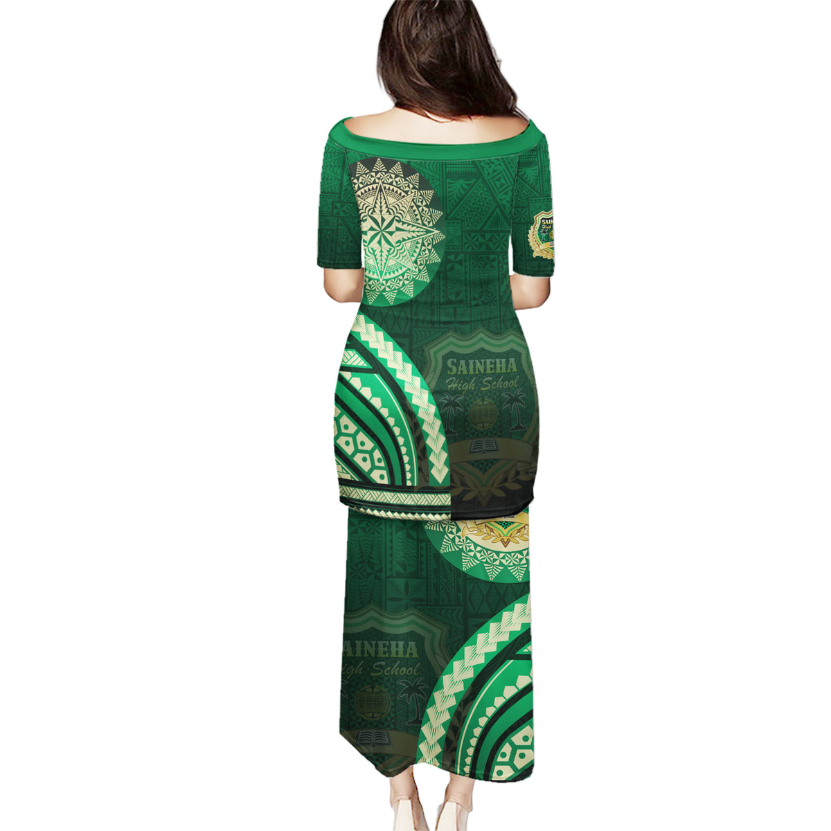 Saineha High School Puletasi Ngatu and Polynesian Pattern LT03 - Polynesian Pride