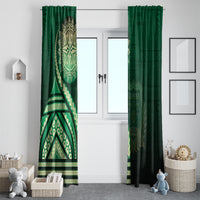 Saineha High School Window Curtain Ngatu and Polynesian Pattern LT03 - Polynesian Pride