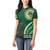 Saineha High School Women Polo Shirt Ngatu and Polynesian Pattern