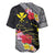 Aloha Hawaii Hibiscus and Plumeria Flowers Baseball Jersey Kanaka Maoli Tattoo Polynesian Pattern