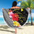 Aloha Hawaii Hibiscus and Plumeria Flowers Beach Blanket Kanaka Maoli Tattoo Polynesian Pattern