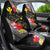 Aloha Hawaii Hibiscus and Plumeria Flowers Car Seat Cover Kanaka Maoli Tattoo Polynesian Pattern