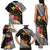 Aloha Hawaii Hibiscus and Plumeria Flowers Family Matching Tank Maxi Dress and Hawaiian Shirt Kanaka Maoli Tattoo Polynesian Pattern