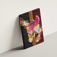 Papua New Guinea Birds and Frangipani Canvas Wall Art Melanesian Art Tattoos LT03 - Polynesian Pride