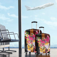 Papua New Guinea Birds and Frangipani Luggage Cover Melanesian Art Tattoos - Polynesian Pride