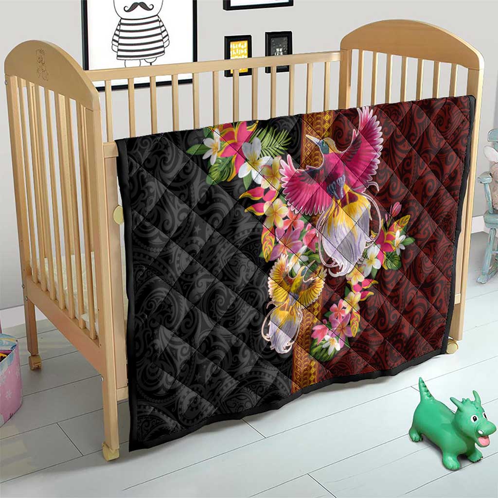 Papua New Guinea Birds and Frangipani Quilt Melanesian Art Tattoos - Polynesian Pride