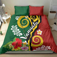 Melanesian Vanuatu Tribal Boar Tusk Bedding Set Tropical Plants and Namele Motifs - Polynesian Pride