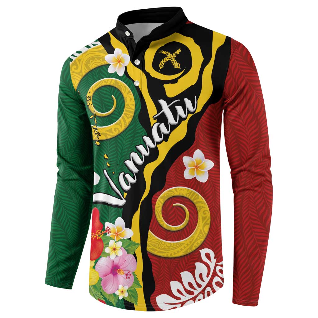 Melanesian Vanuatu Tribal Boar Tusk Button Sweatshirt Tropical Plants and Namele Motifs LT03 - Polynesian Pride
