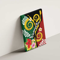 Melanesian Vanuatu Tribal Boar Tusk Canvas Wall Art Tropical Plants and Namele Motifs LT03 - Polynesian Pride