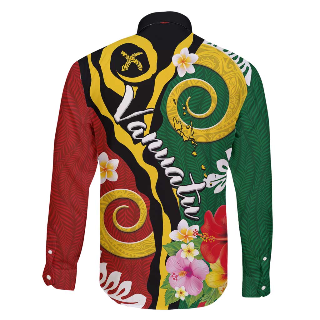 Melanesian Vanuatu Tribal Boar Tusk Family Matching Summer Maxi Dress and Hawaiian Shirt Tropical Plants and Namele Motifs - Polynesian Pride