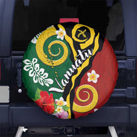 Melanesian Vanuatu Tribal Boar Tusk Spare Tire Cover Tropical Plants and Namele Motifs - Polynesian Pride