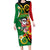 Vanuatu Christmas Family Matching Long Sleeve Bodycon Dress and Hawaiian Shirt Funny Santa with Namele and Boar Tusk Tribal - Polynesian Pride