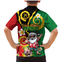 Vanuatu Christmas Family Matching Mermaid Dress and Hawaiian Shirt Funny Santa with Namele and Boar Tusk Tribal - Polynesian Pride