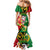 Vanuatu Christmas Family Matching Mermaid Dress and Hawaiian Shirt Funny Santa with Namele and Boar Tusk Tribal - Polynesian Pride