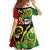 Vanuatu Christmas Family Matching Off The Shoulder Long Sleeve Dress and Hawaiian Shirt Funny Santa with Namele and Boar Tusk Tribal - Polynesian Pride