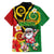 Vanuatu Christmas Family Matching Off The Shoulder Long Sleeve Dress and Hawaiian Shirt Funny Santa with Namele and Boar Tusk Tribal - Polynesian Pride