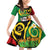 Vanuatu Christmas Family Matching Off Shoulder Short Dress and Hawaiian Shirt Funny Santa with Namele and Boar Tusk Tribal - Polynesian Pride