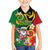 Vanuatu Christmas Family Matching Off Shoulder Short Dress and Hawaiian Shirt Funny Santa with Namele and Boar Tusk Tribal - Polynesian Pride