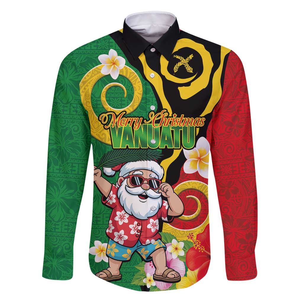 Vanuatu Christmas Family Matching Puletasi and Hawaiian Shirt Funny Santa with Namele and Boar Tusk Tribal - Polynesian Pride