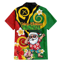Vanuatu Christmas Hawaiian Shirt Funny Santa with Namele and Boar Tusk Tribal LT03 - Polynesian Pride