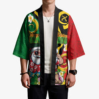 Vanuatu Christmas Kimono Funny Santa with Namele and Boar Tusk Tribal - Polynesian Pride