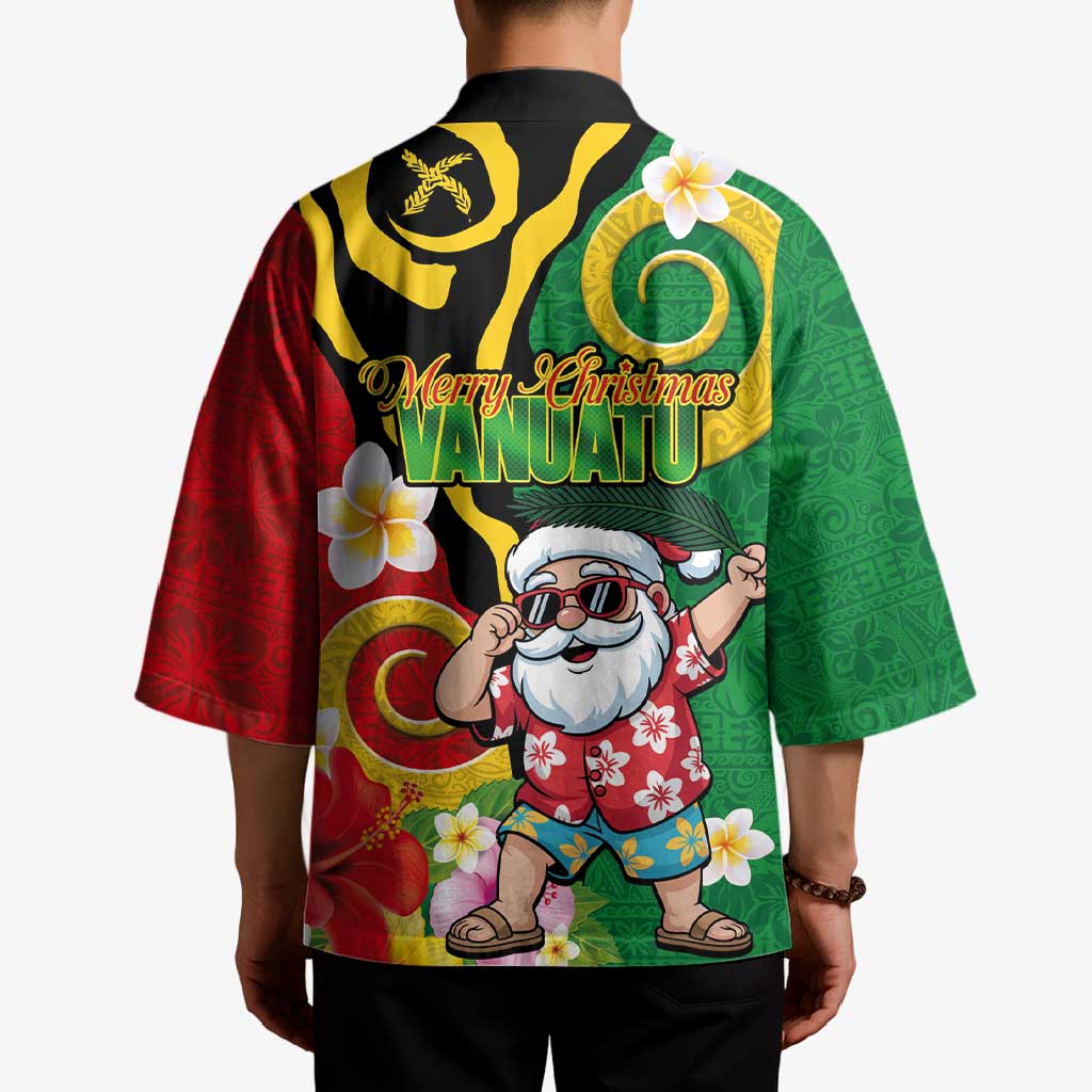 Vanuatu Christmas Kimono Funny Santa with Namele and Boar Tusk Tribal - Polynesian Pride