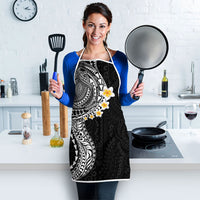 Hawaiian Tribal Tattoo and Plumeria Apron Polynesian Pattern Black Color LT03 - Polynesian Pride
