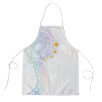 Hawaiian Tribal Tattoo and Plumeria Apron Polynesian Pattern Sweet LT03 White - Polynesian Pride