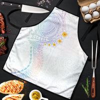 Hawaiian Tribal Tattoo and Plumeria Apron Polynesian Pattern Sweet LT03 White - Polynesian Pride