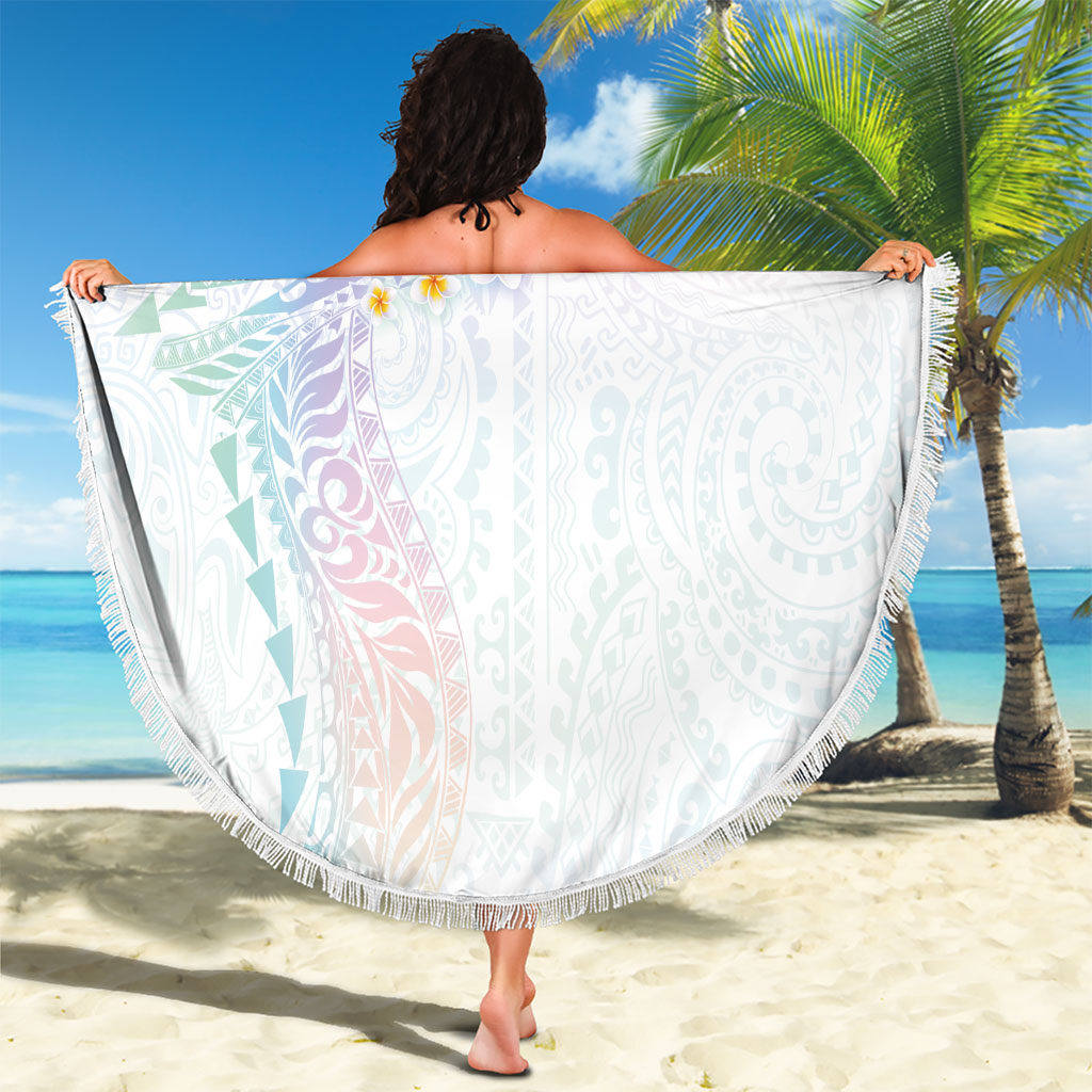 Hawaiian Tribal Tattoo and Plumeria Beach Blanket Polynesian Pattern Sweet LT03 - Polynesian Pride
