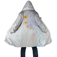 Hawaiian Tribal Tattoo and Plumeria Cloak Polynesian Pattern Sweet LT03 Unisex White - Polynesian Pride