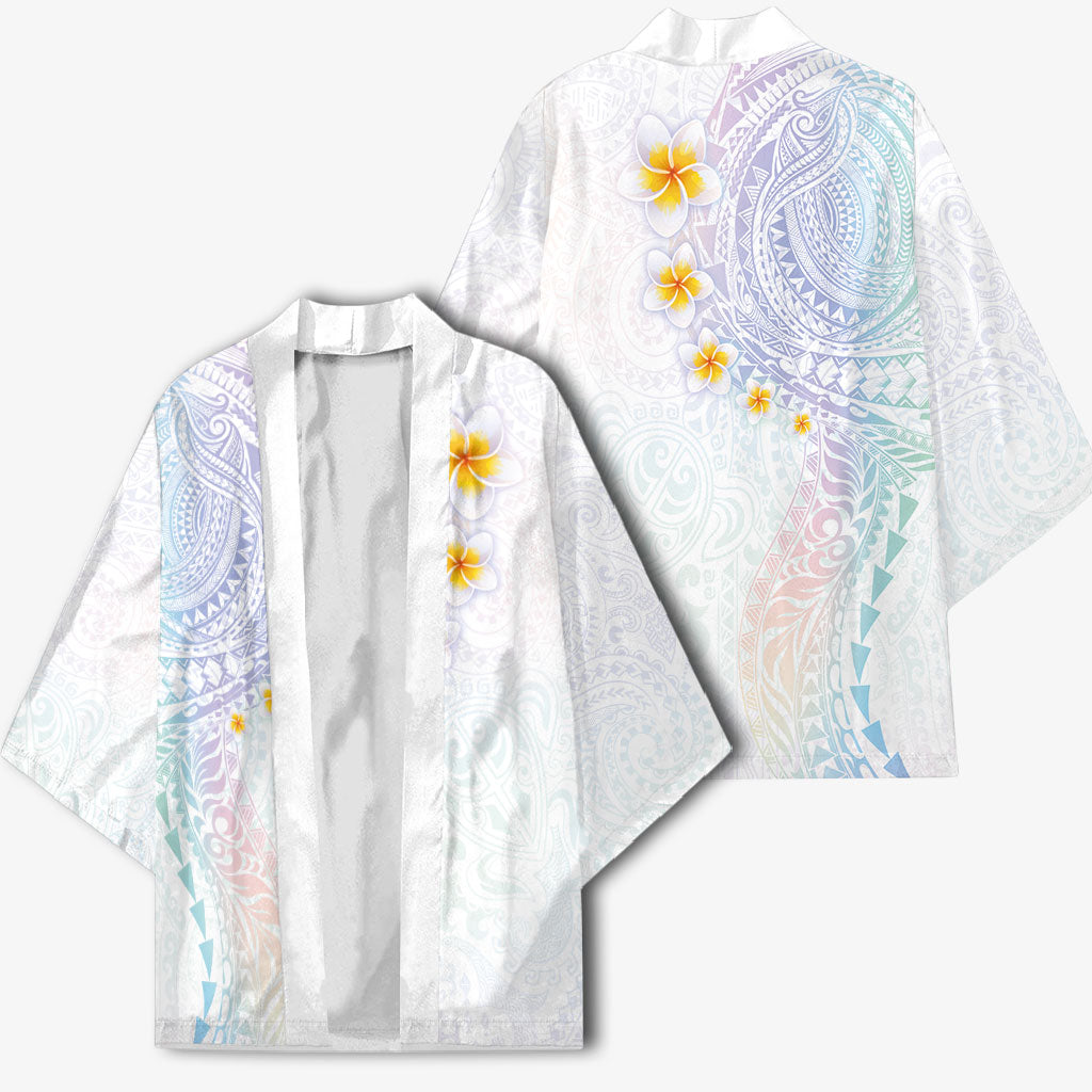 Hawaiian Tribal Tattoo and Plumeria Kimono Polynesian Pattern Sweet LT03 - Polynesian Pride