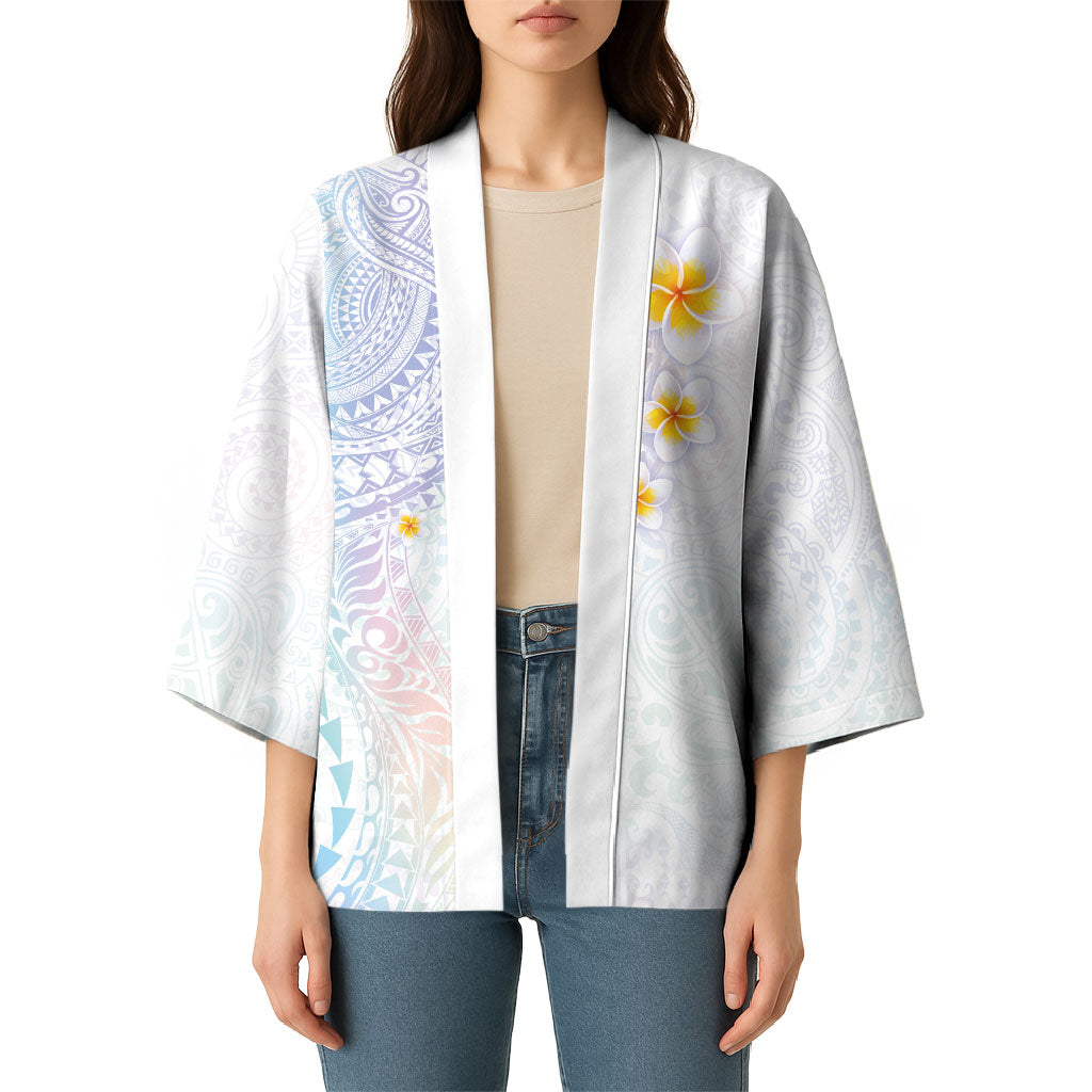 Hawaiian Tribal Tattoo and Plumeria Kimono Polynesian Pattern Sweet LT03 - Polynesian Pride