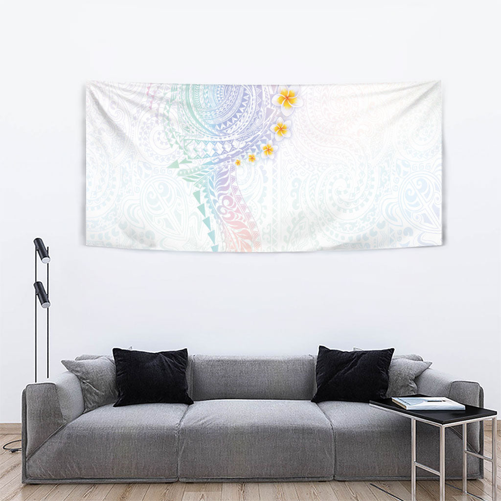 Hawaiian Tribal Tattoo and Plumeria Tapestry Polynesian Pattern Sweet