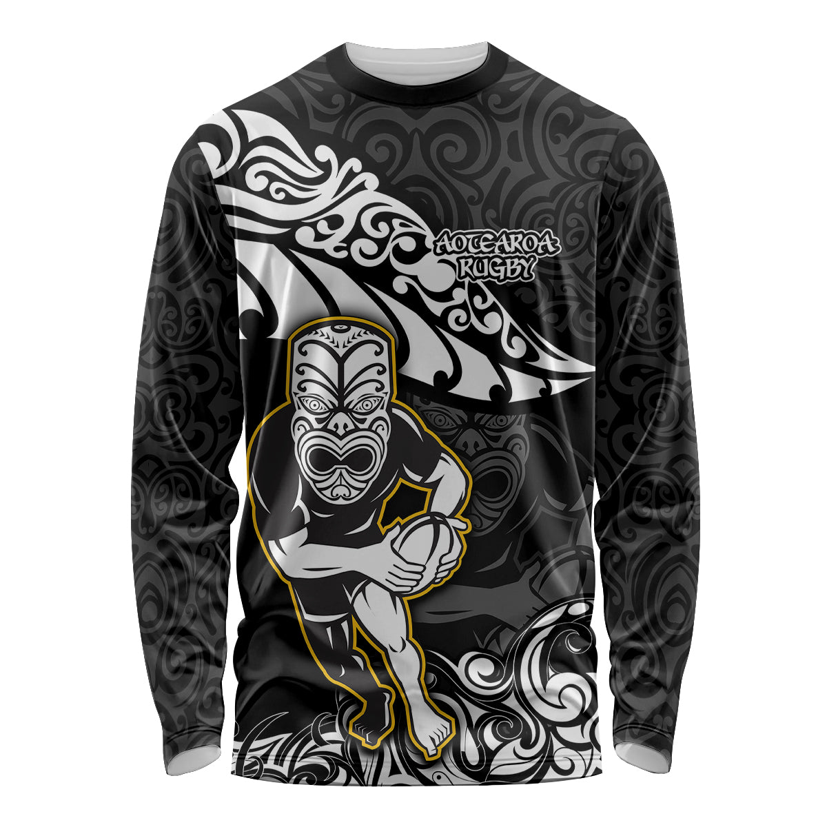 new-zealand-rugby-long-sleeve-shirt-maori-warrior-rugby-silver-fern-tribal-pattern